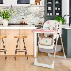 Alternative view of Juju Eat&Fun Étkező szék, Pink-Stars