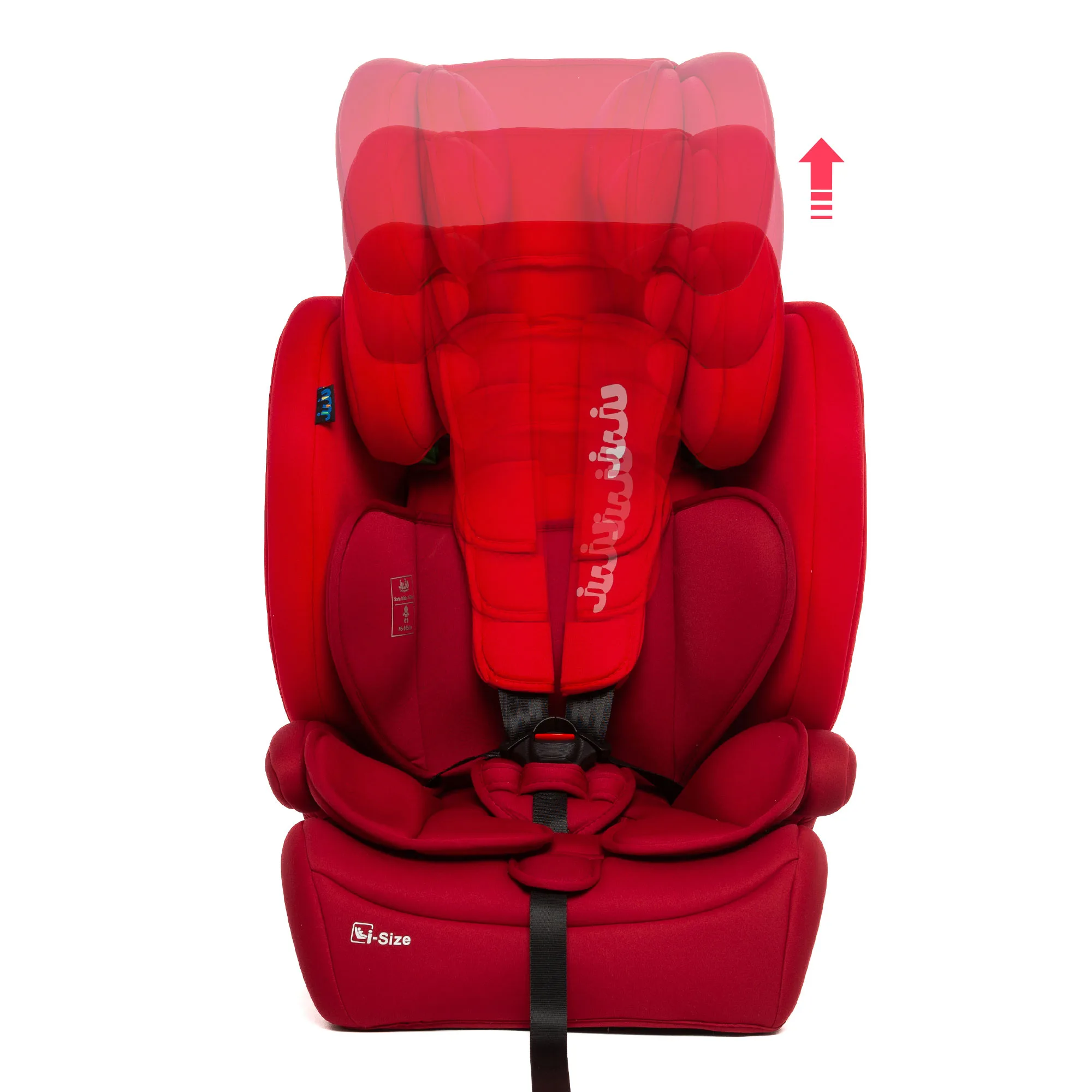 Juju Safe Rider i-Size Autós gyerekülés, élénkvörös - Image 11